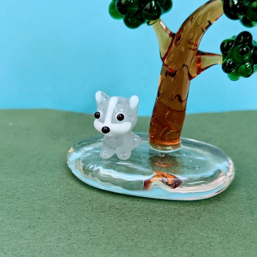 ガラス細工 フレンチブルドック（S）ミニチュア 置物 雑貨 犬 小物