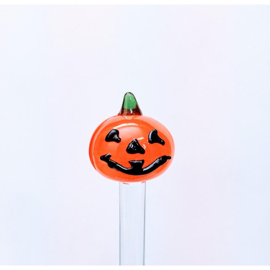 ガラス細工 マドラー かぼちゃ 小物 ハロウィン : きたのガラス工芸