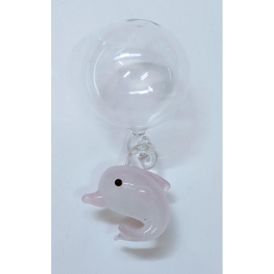 ガラス細工 浮き玉 イルカ ピンク ミニチュア 雑貨 水槽 : きたの