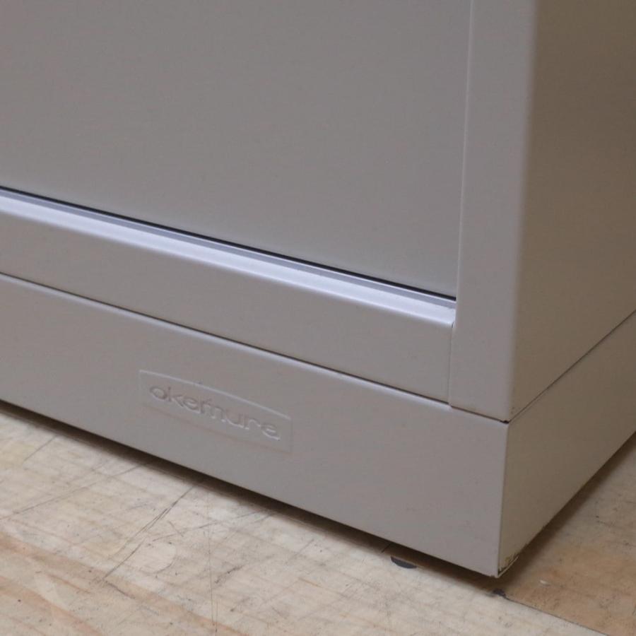 オカムラ（okamura） キャビネット レクトライン 上下書庫 両開き 引き