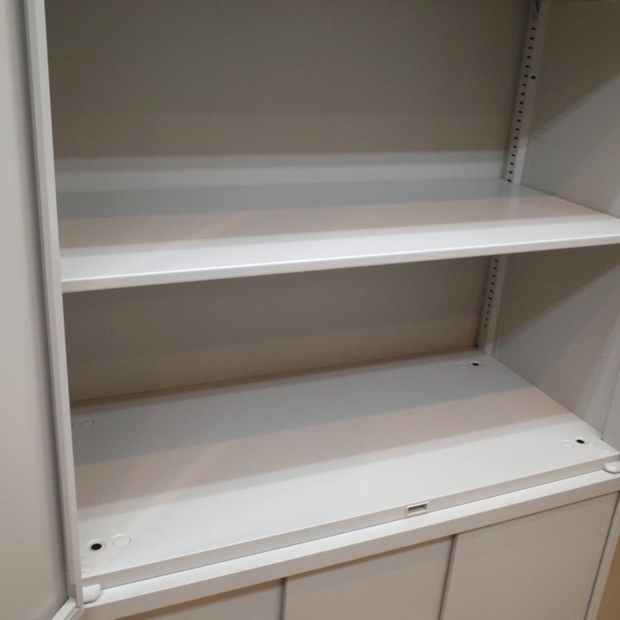 オカムラ（okamura） キャビネット レクトライン 上下書庫 両開き 引き