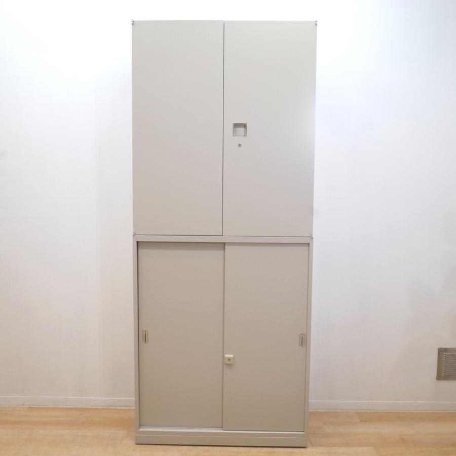オカムラ（okamura） キャビネット レクトライン 上下書庫 W900 D450 