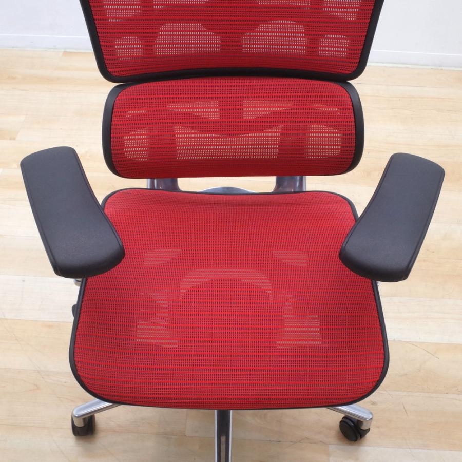 エルゴヒューマン ベーシック オフィスチェア レッド 都内配送可能
