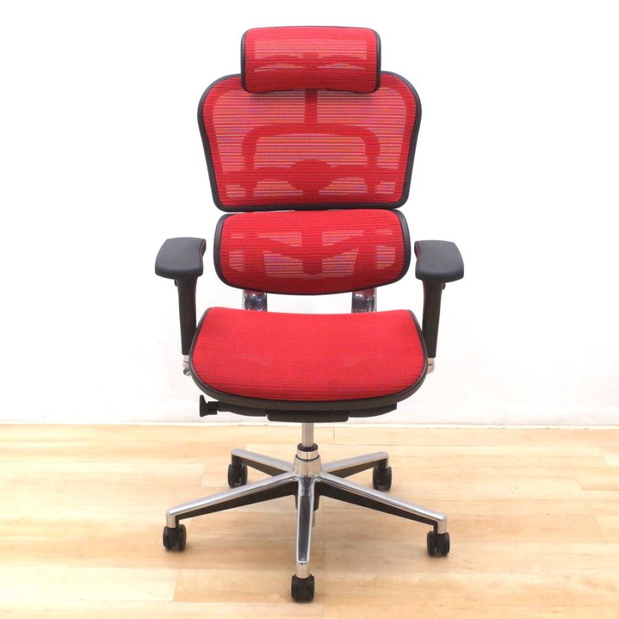 エルゴヒューマン ベーシック オフィスチェア レッド 都内配送可能