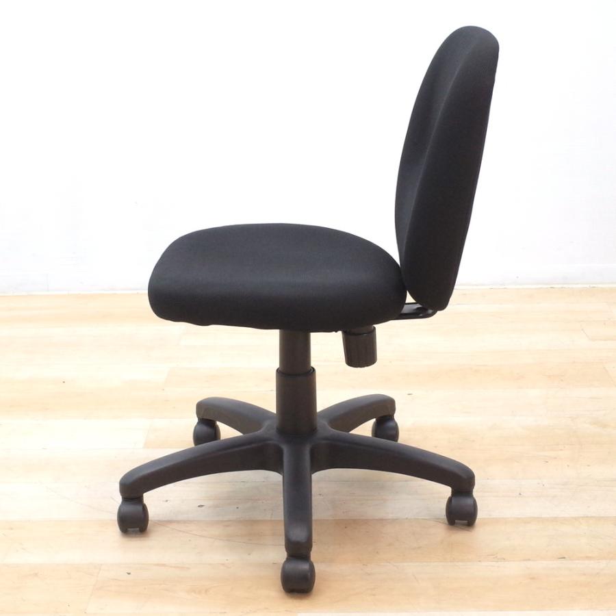 【本日限定】中古　ローチェア　椅子　日本製　黒　アンティーク　チェア オフィスチェア プラス PLUS KC-NX60SL 肘無しオフィスチェア ブラック
