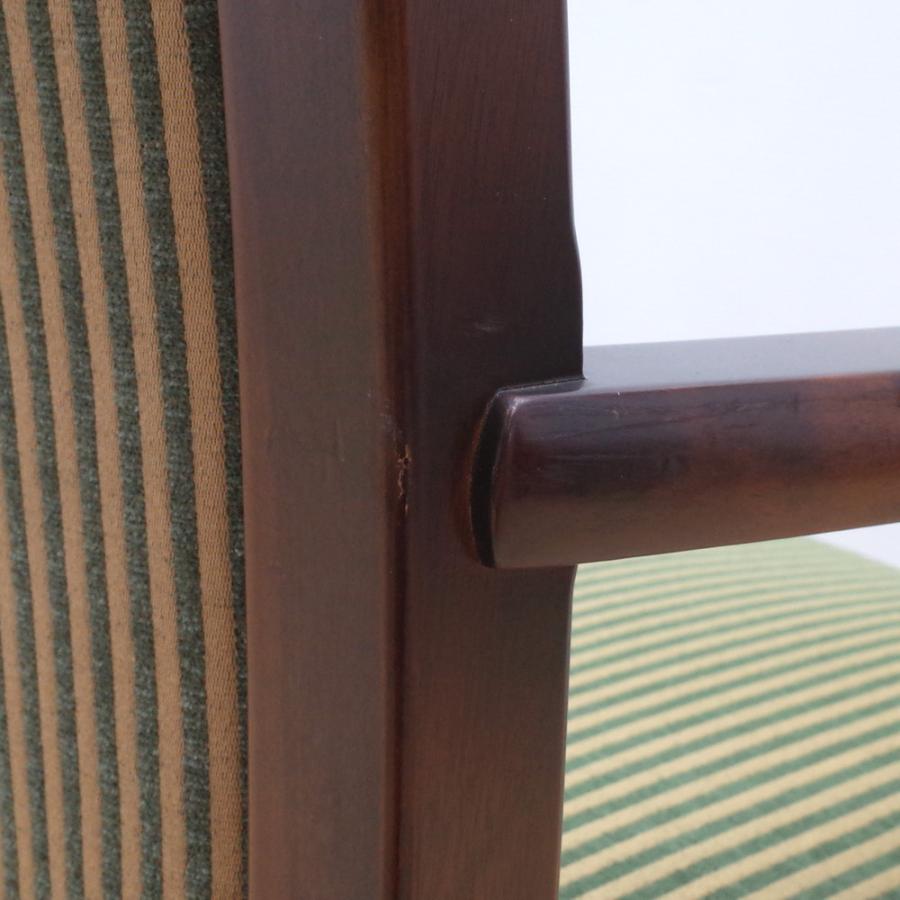 ダイニングチェア モリシゲ MORISHIGE ストライプ グリーン/ダーク