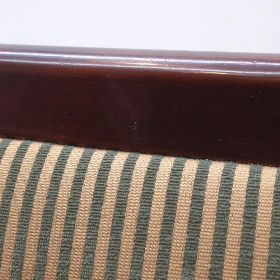 ダイニングチェア モリシゲ MORISHIGE ストライプ グリーン/ダーク