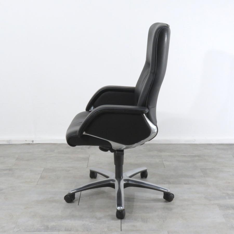 ワークチェアー オカムラ CF67ZX レザー ブラック