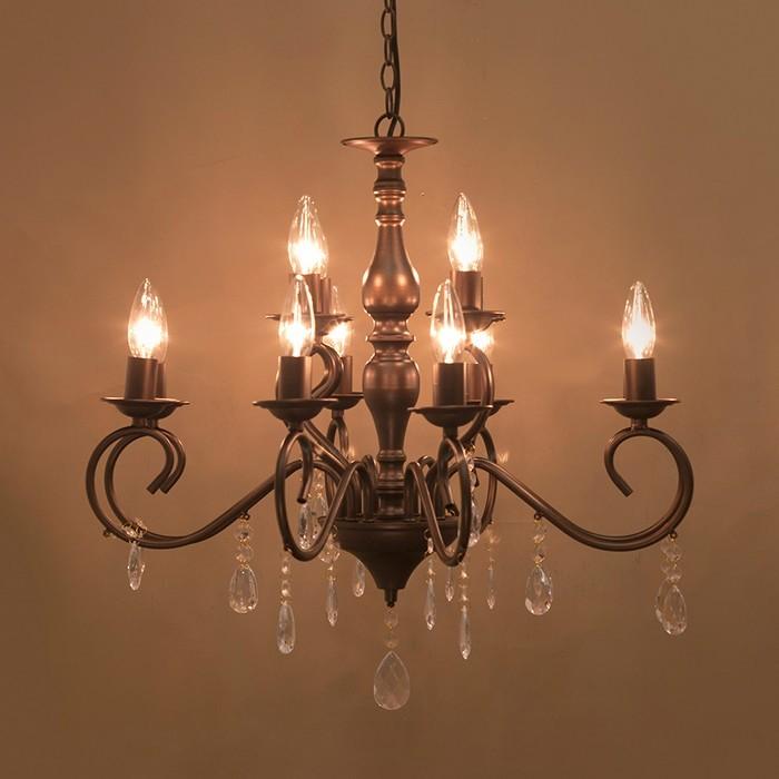 シャンデリア 照明 LED電球対応 天井照明 ノックダウン 12灯 Bianca