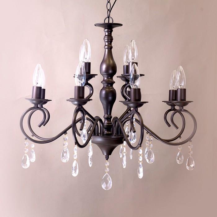 シャンデリア 照明 LED電球対応 天井照明 ノックダウン 12灯 Bianca