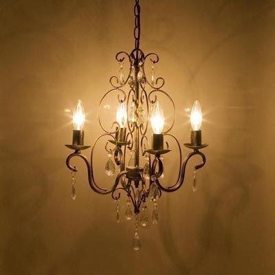 シャンデリア 照明 LED電球対応 アンティーク調 豪華 3色展開 4灯