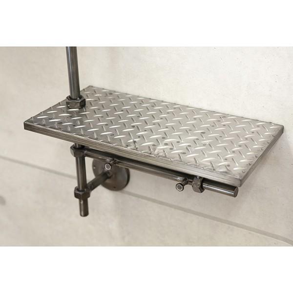 インダストリアル サイドテーブル ガレージ シェルフ インテリア 棚 鉄板 インダストリアル サイドテーブル ガレージ シェルフ インテリア 棚