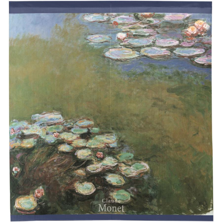 爆安 のれん 暖簾 洋風 絵画 モネ 睡蓮 1916 85 90cm 日本製 Cisama Sc Gov Br
