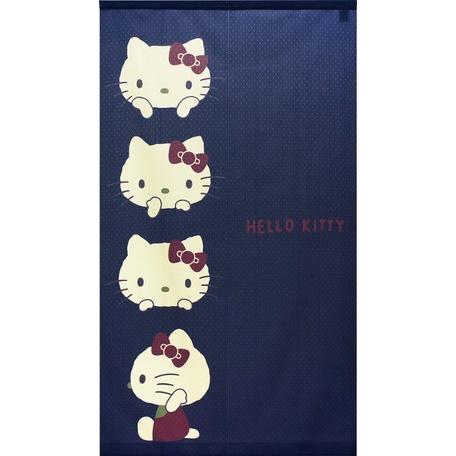 のれん 暖簾 サンリオ ハローキティ レトロカラー 85×150cm 日本製