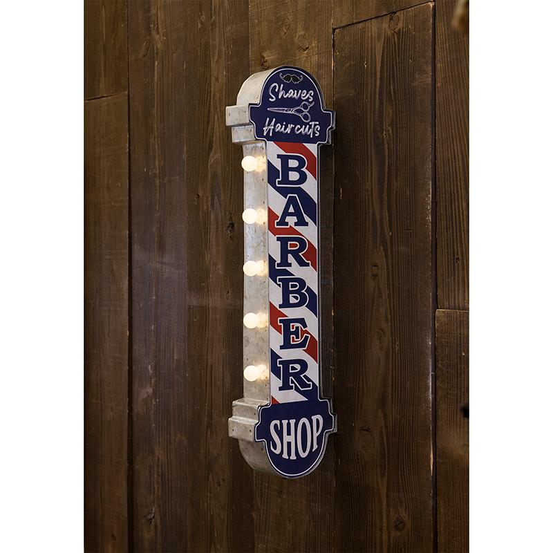 バーバーショップスタイル壁掛けランプ インテリア雑貨 店舗 装飾 壁掛け灯 American Classic LED Sign LED