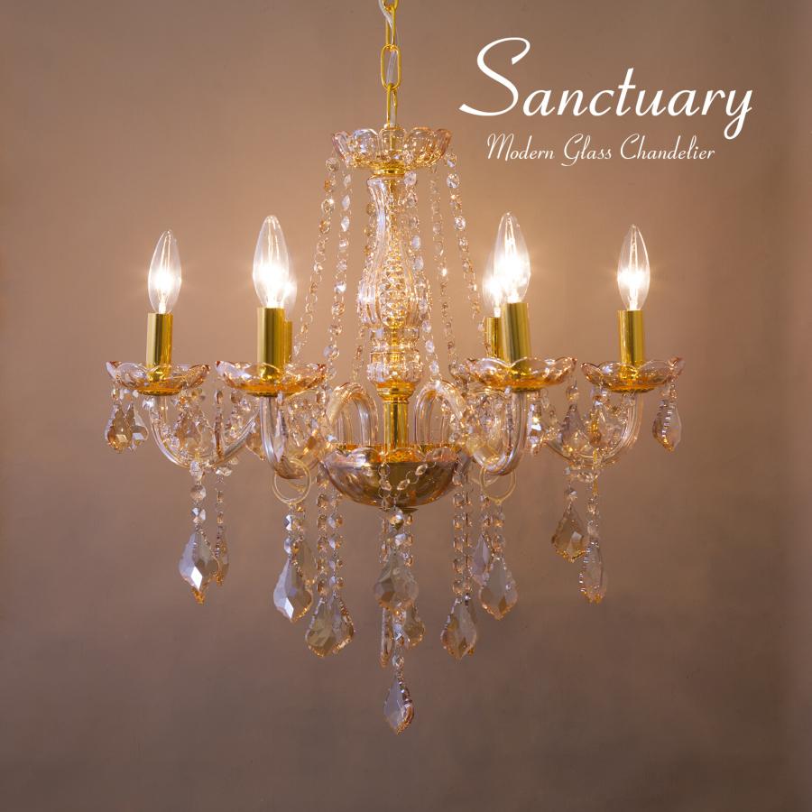 三色照明モード、調整可能LED電球は付きエレガント クリスタルシャンデリア 6灯 三色照明モード、調整可能LED電球は付きエレガント クリスタル