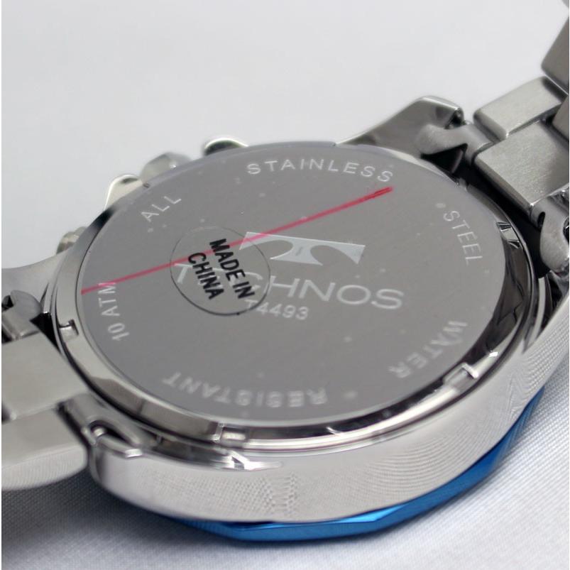 TECHNOS　テクノス　クロノグラフ　腕時計　メンズウォッチ　メンズ腕時計　4色展開　T4493