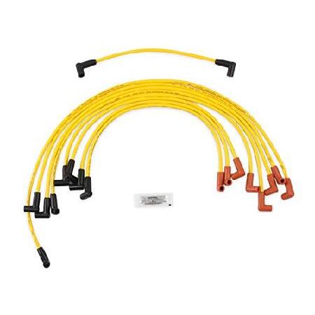 ACCEL 4048 Spark Plug Wire Set - 8mm - Yellow with HEI Stock Style