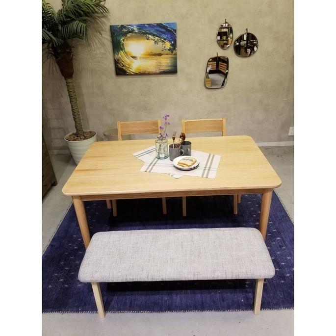 【 アウトレット 数量限定 】 ダイニングテーブルセット 展示アウトレット 限定1台 ダイニングセット 130 DINING TABLE set （CHAIR×2・BENCH×1付）4人掛け 