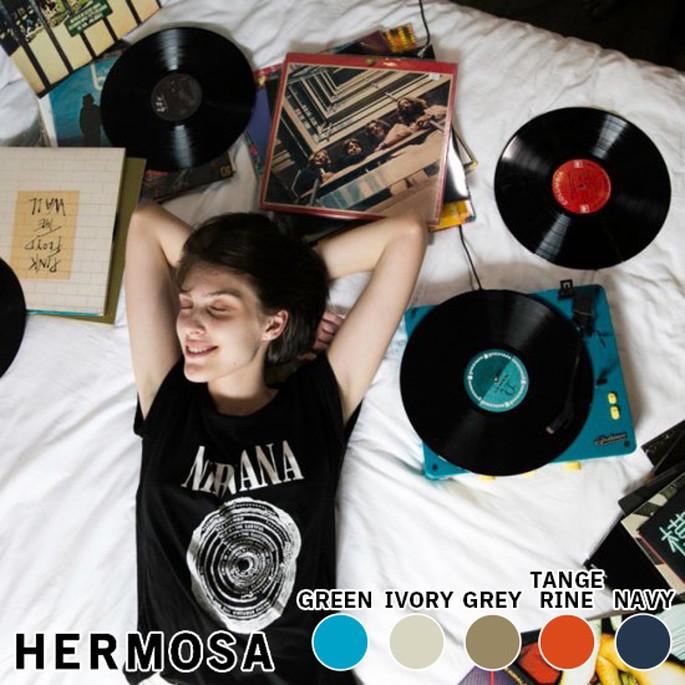 レコードプレーヤー ハモサ HERMOSA Gadhouse Brad Retro record 