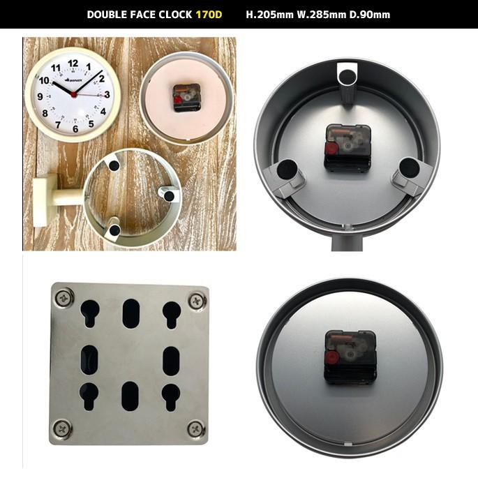 壁掛け時計 ダルトン DULTON ダブルフェイスクロック DOUBLE FACE CLOCK 170D S624-659 両面時計 ウォールクロック 時計 かけ時計 電池時計｜bicasa｜03