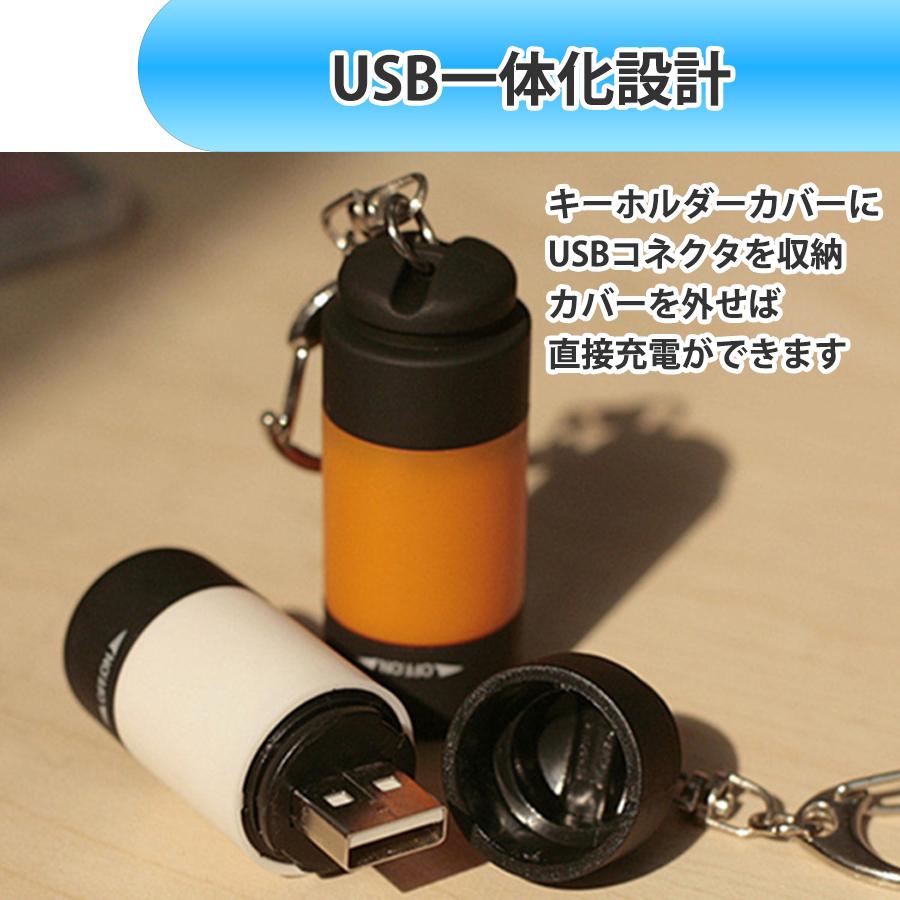 ブランド登録なし ミニ懐中電灯 ミニLEDライト キーホルダー USB ブランド登録なし ミニ懐中電灯 ミニLEDライト キーホルダー USB