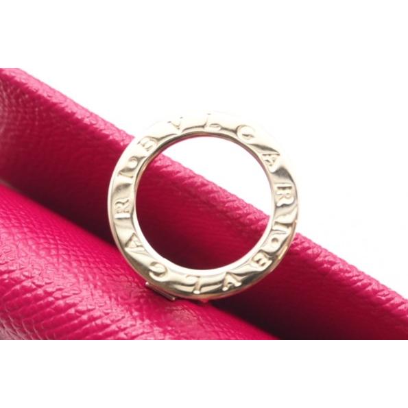 新品 未使用 ブルガリブルガリ ロゴクリップ  6連キーケース ピンク ロゴ金具 BVLGARI ☆3日以内返品可☆ ブルガリ ブルガリブルガリ ロゴ