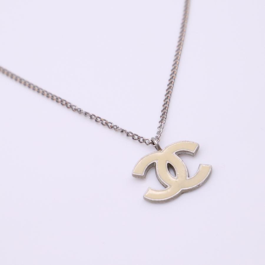 ★3日以内返品可★  CHANEL シャネル ココマーク ネックレス SP - ネックレス シルバー アイボリー SP レディース | CHANEL | 06
