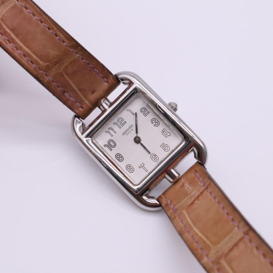 ★3日以内返品可★  HERMES エルメス ケープコッド 腕時計 ドゥブルトゥール クオーツ ステンレススティール 文字盤 | HERMES | 05