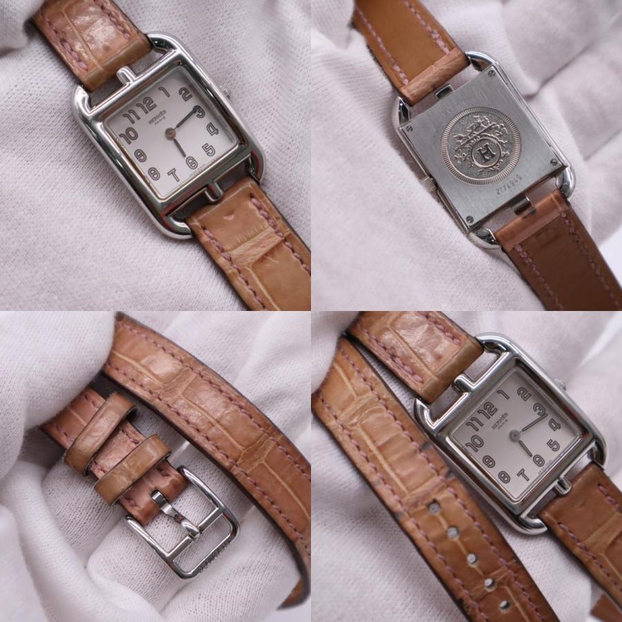 ★3日以内返品可★  HERMES エルメス ケープコッド 腕時計 ドゥブルトゥール クオーツ ステンレススティール 文字盤 | HERMES | 08
