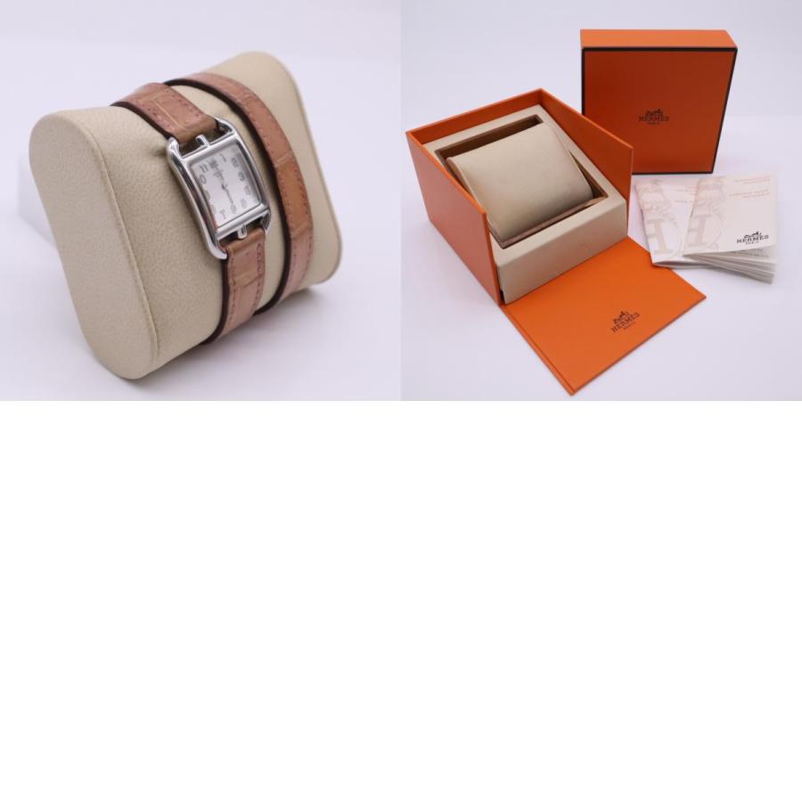 ★3日以内返品可★  HERMES エルメス ケープコッド 腕時計 ドゥブルトゥール クオーツ ステンレススティール 文字盤 | HERMES | 09