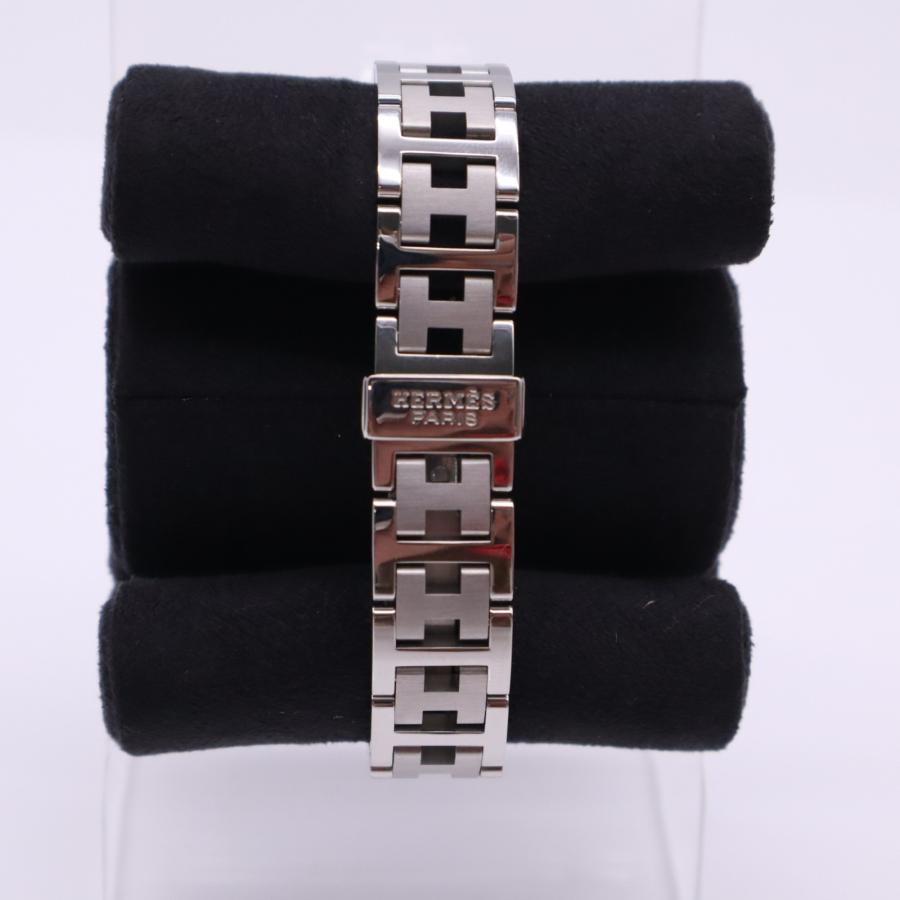 ★3日以内返品可★ 美品 HERMES エルメス クリッパー 腕時計 クオーツ ステンレススティール 文字盤 ピンク 稼働 | HERMES | 05
