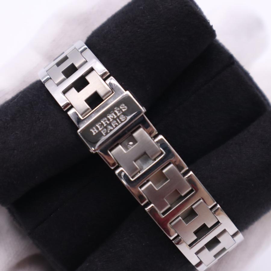 ★3日以内返品可★ 美品 HERMES エルメス クリッパー 腕時計 クオーツ ステンレススティール 文字盤 ピンク 稼働 | HERMES | 08