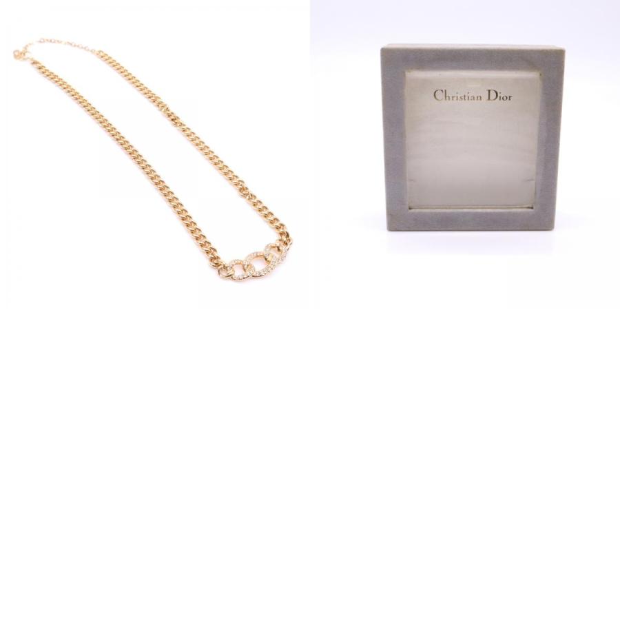 Christian Dior カラーストーン　ラインストーン　ネックレス　美品 ☆3日以内返品可☆ 美品 Christian Dior クリスチャンディオール