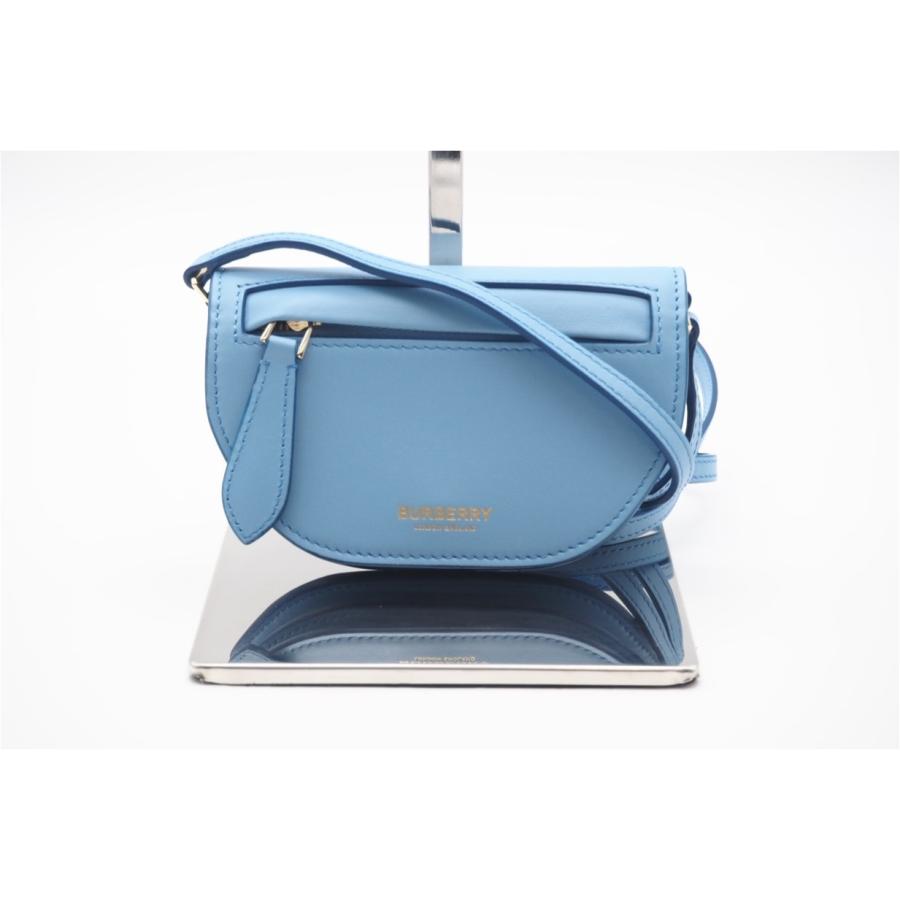 ★3日以内返品可★ 極美品 BURBERRY バーバリー レザー マイクロ オリンピアショルダーバッグ 80407361 ブルー | BURBERRY