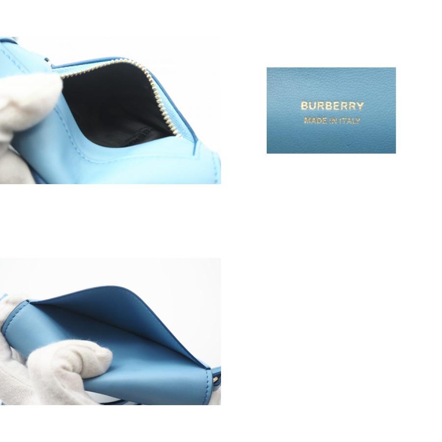 ★3日以内返品可★ 極美品 BURBERRY バーバリー レザー マイクロ オリンピアショルダーバッグ 80407361 ブルー | BURBERRY | 09