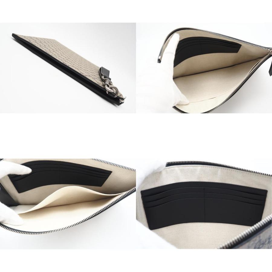 ★3日以内返品可★ 極美品 GUCCI グッチ GGスプリーム BEE プリント PVC×レザー ポーチ 473904 | GUCCI | 08