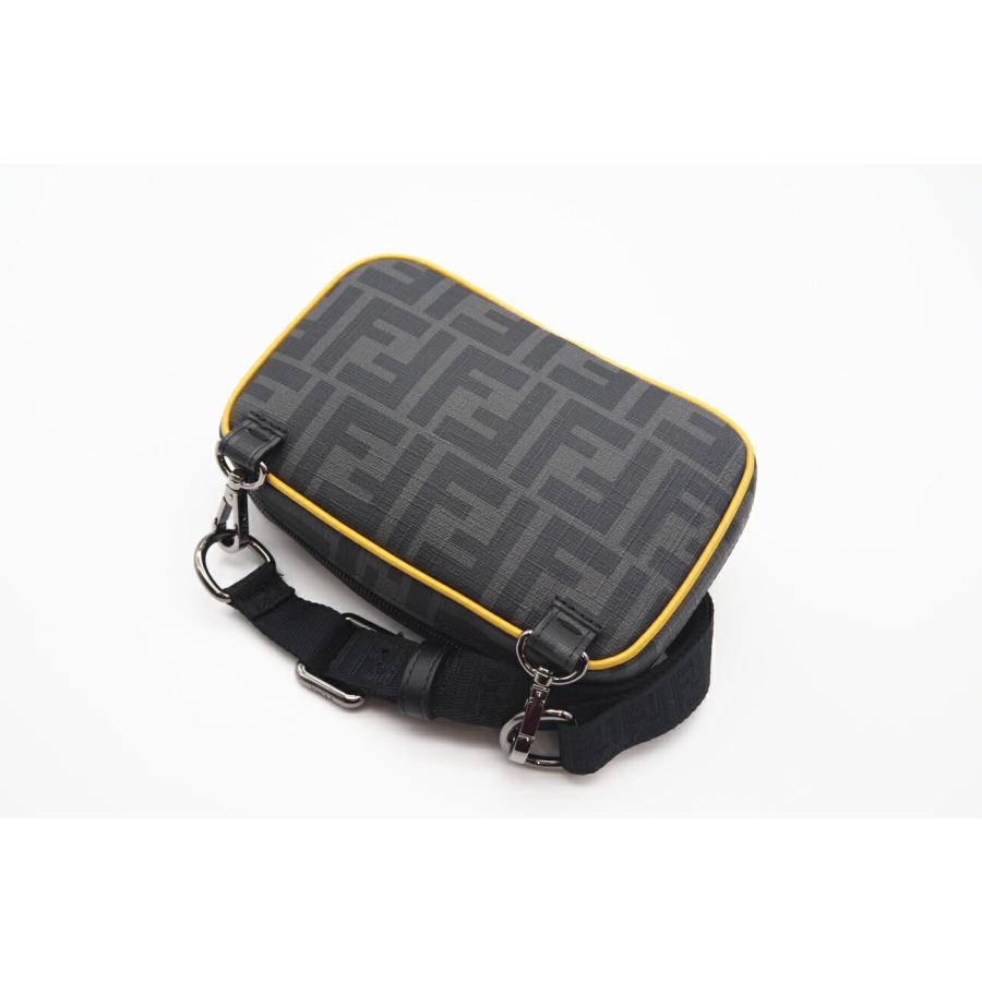 ★3日以内返品可★ 極美品 FENDI フェンディ ダイアゴナル ミニカメラバッグ 7AS122 ショルダーバッグ グレー | FENDI | 03
