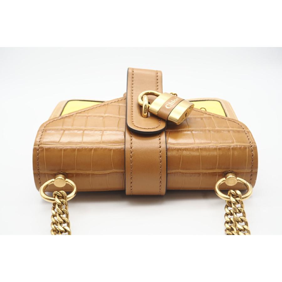 ★3日以内返品可★ 美品 Chloe クロエ クロコ型押し 2022AW アビー CHC20SS207 C36 ショルダーバッグ | Chloe | 07