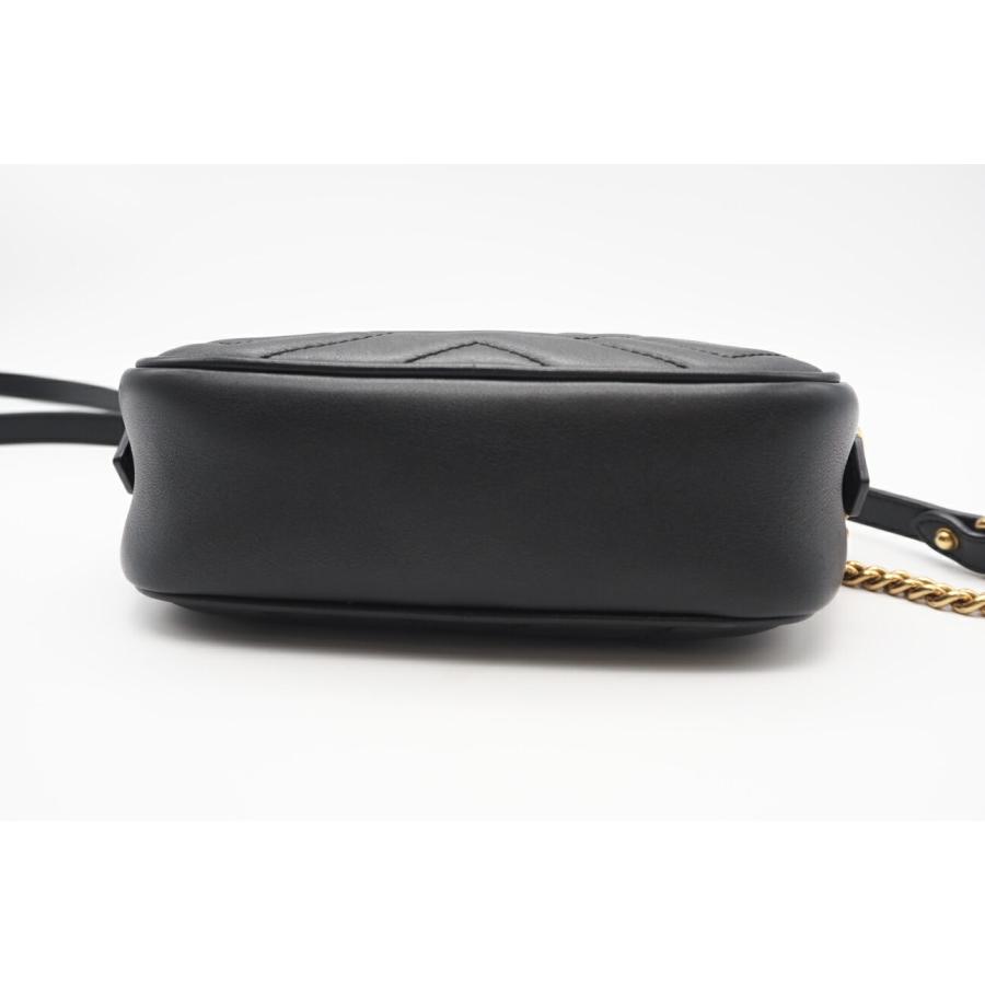 ★3日以内返品可★ 美品 GUCCI グッチ GGマーモント キルティング ミニバッグ 448065 ショルダーバッグ ブラック | GUCCI | 06