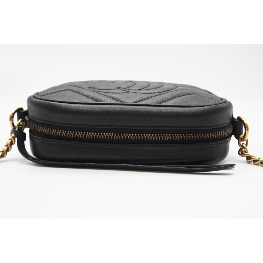 ★3日以内返品可★ 美品 GUCCI グッチ GGマーモント キルティング ミニバッグ 448065 ショルダーバッグ ブラック | GUCCI | 07