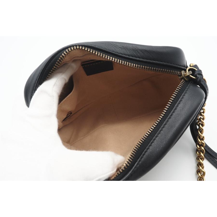 ★3日以内返品可★ 美品 GUCCI グッチ GGマーモント キルティング ミニバッグ 448065 ショルダーバッグ ブラック | GUCCI | 08