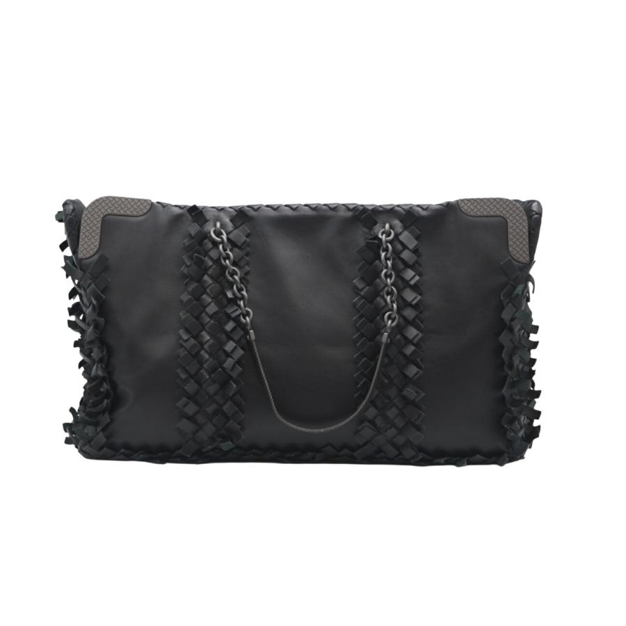 ★3日以内返品可★ 美品 BOTTEGAVENETA ボッテガヴェネタ イントレチャート小 レザー チェーントートバッグ |  | 01