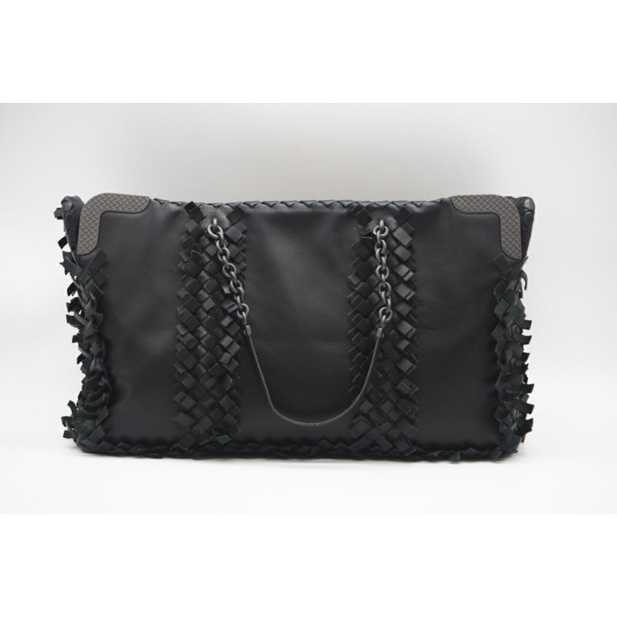 ★3日以内返品可★ 美品 BOTTEGAVENETA ボッテガヴェネタ イントレチャート小 レザー チェーントートバッグ |  | 02
