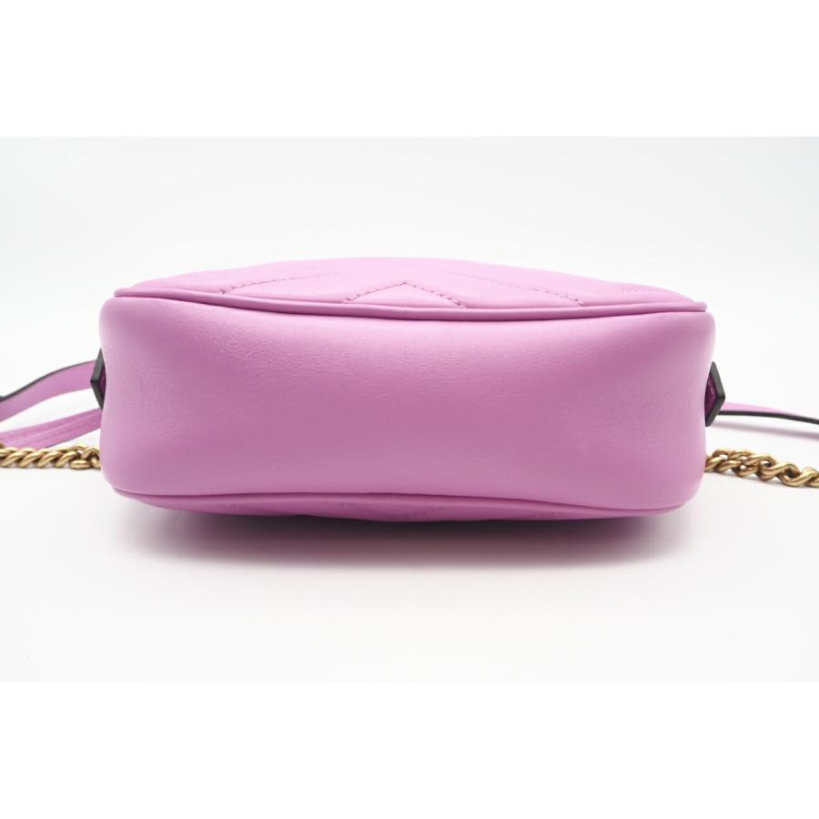 ★3日以内返品可★ 極美品 GUCCI グッチ GGマーモント キルティング ミニバッグ 448065 ショルダーバッグ ピンク | GUCCI | 04