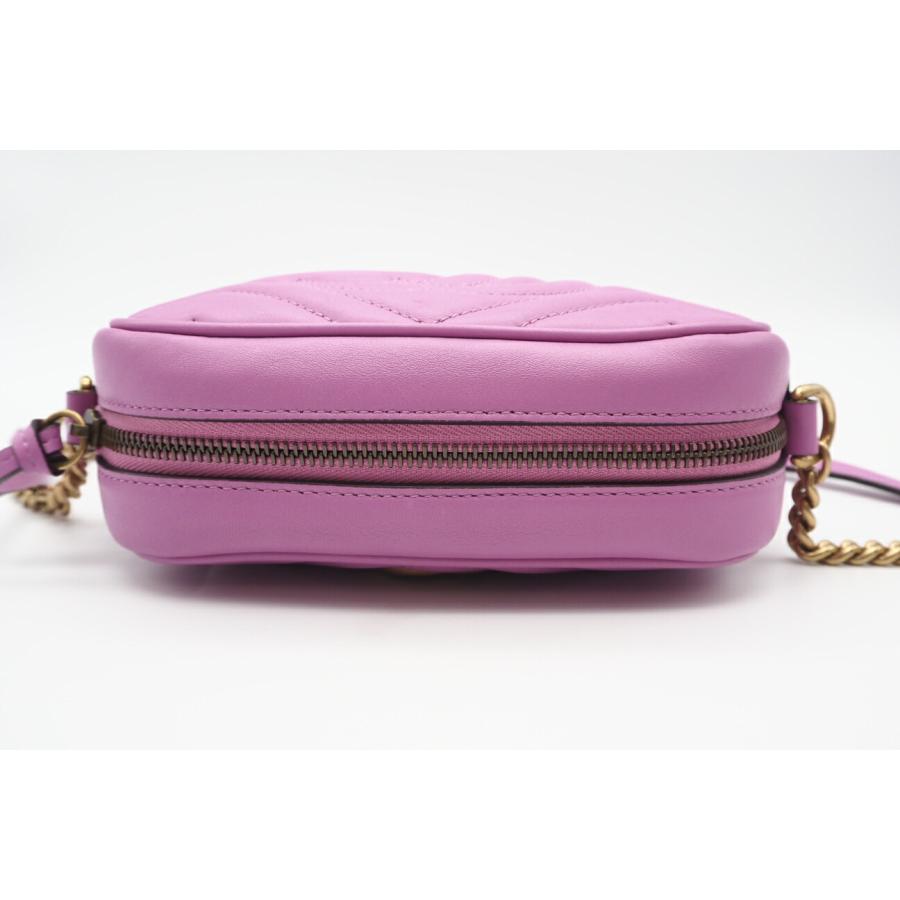 ★3日以内返品可★ 極美品 GUCCI グッチ GGマーモント キルティング ミニバッグ 448065 ショルダーバッグ ピンク | GUCCI | 05