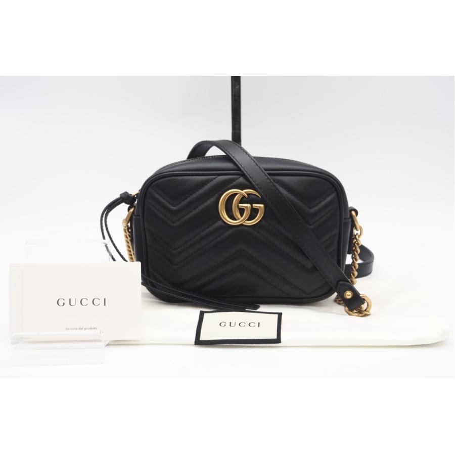 ★3日以内返品可★ 極美品 GUCCI グッチ GGマーモント キルティング ミニバッグ 448065 ショルダーバッグ | GUCCI