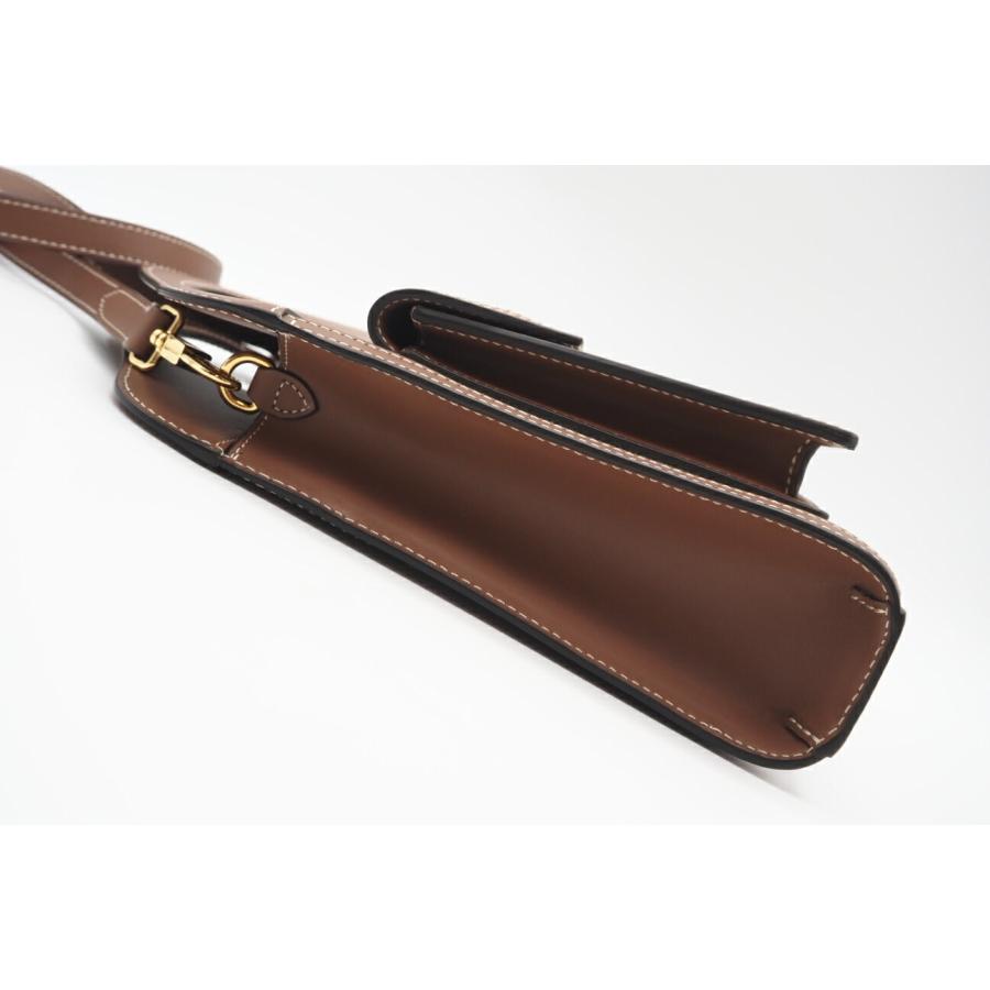 ★3日以内返品可★ 美品 BURBERRY バーバリー キャンバス レザー ミニ ポケットバッグ ナチュラル 8031746 | BURBERRY | 05