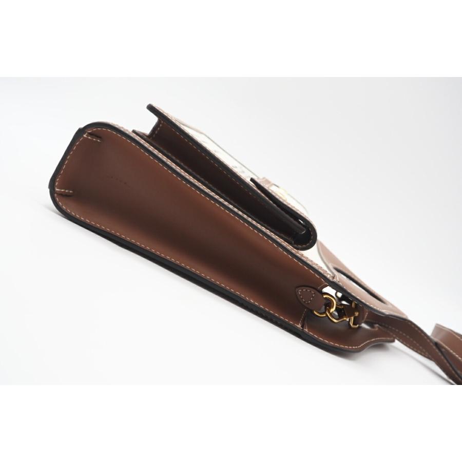 ★3日以内返品可★ 美品 BURBERRY バーバリー キャンバス レザー ミニ ポケットバッグ ナチュラル 8031746 | BURBERRY | 06