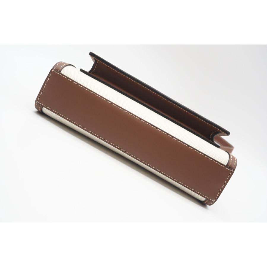 ★3日以内返品可★ 美品 BURBERRY バーバリー キャンバス レザー ミニ ポケットバッグ ナチュラル 8031746 | BURBERRY | 07